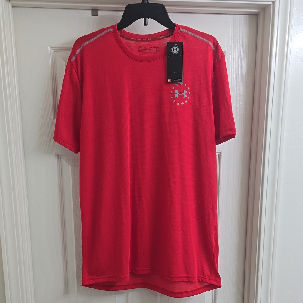 Under Armour Red Short Sleeve Performance Tee